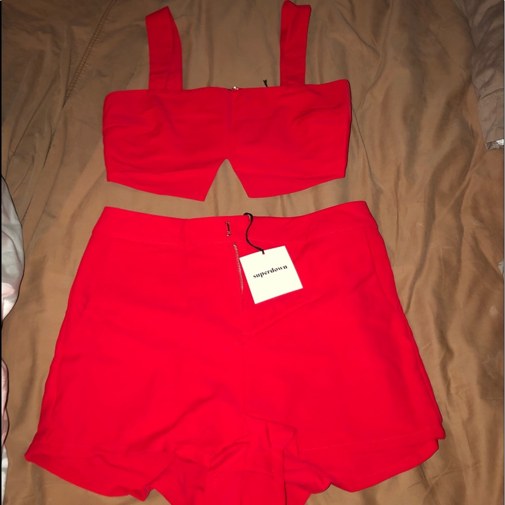 Red Superdown Set